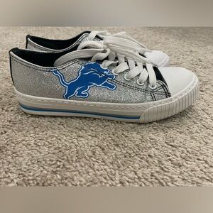 Detroit Lions Women’s Glitter Low Top Sneaker Size 6